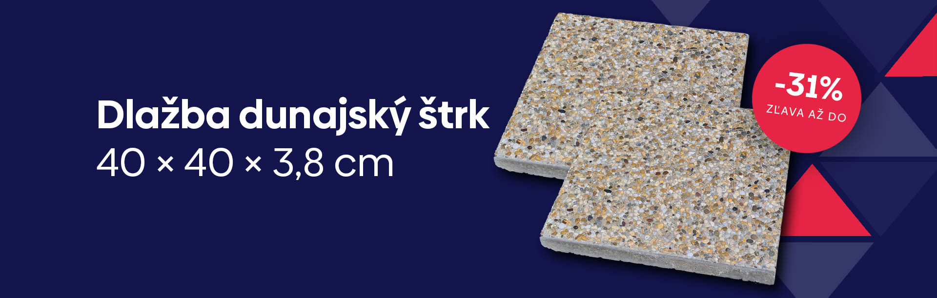 Dlažba Dunajský štrk